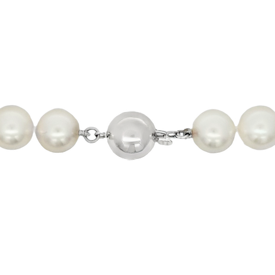 18K White Gold South Sea Pearl Strand