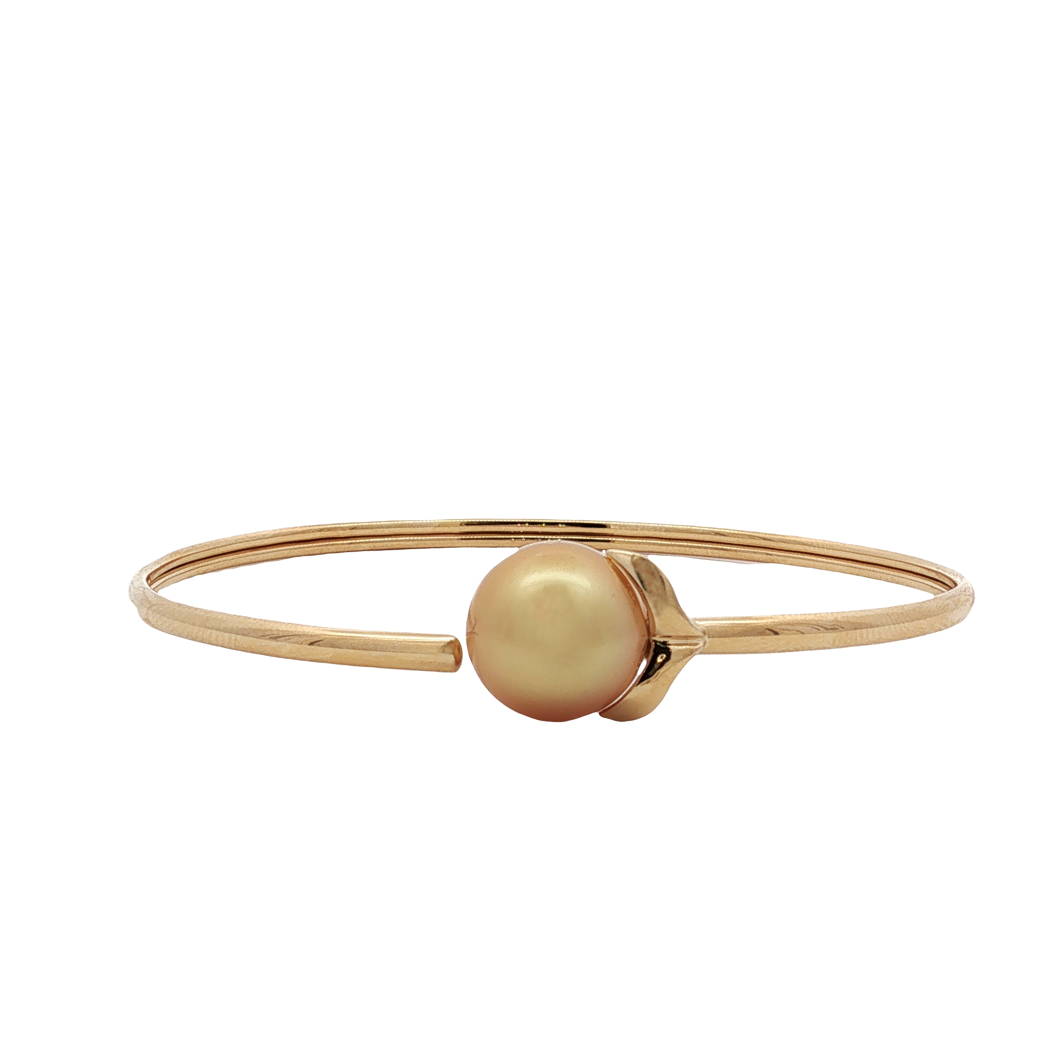 Jewelmer 18K Yellow Gold South Sea Pearl Bangle - 6358