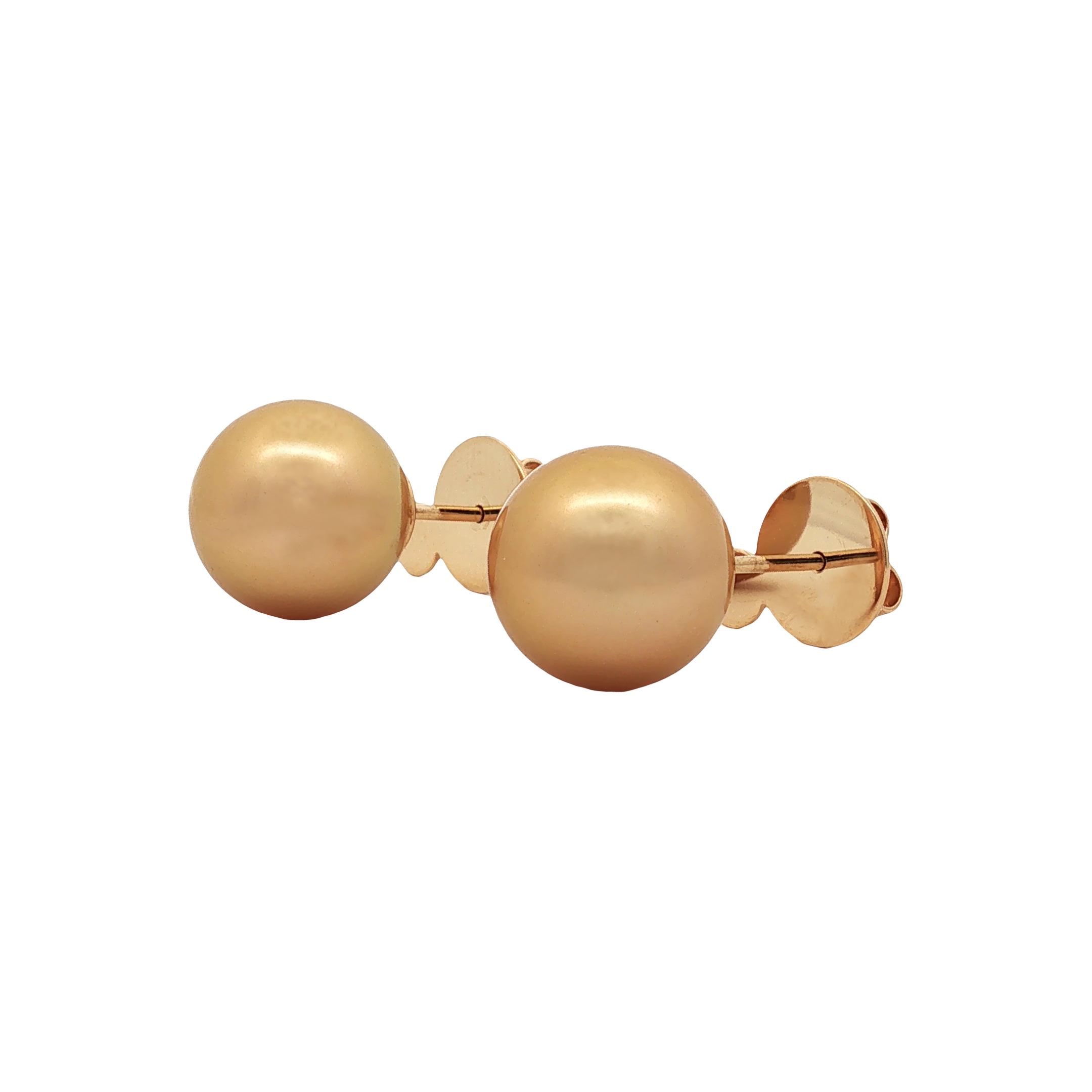 Jewelmer 18K Yellow Gold South Sea Pearl Stud Earrings