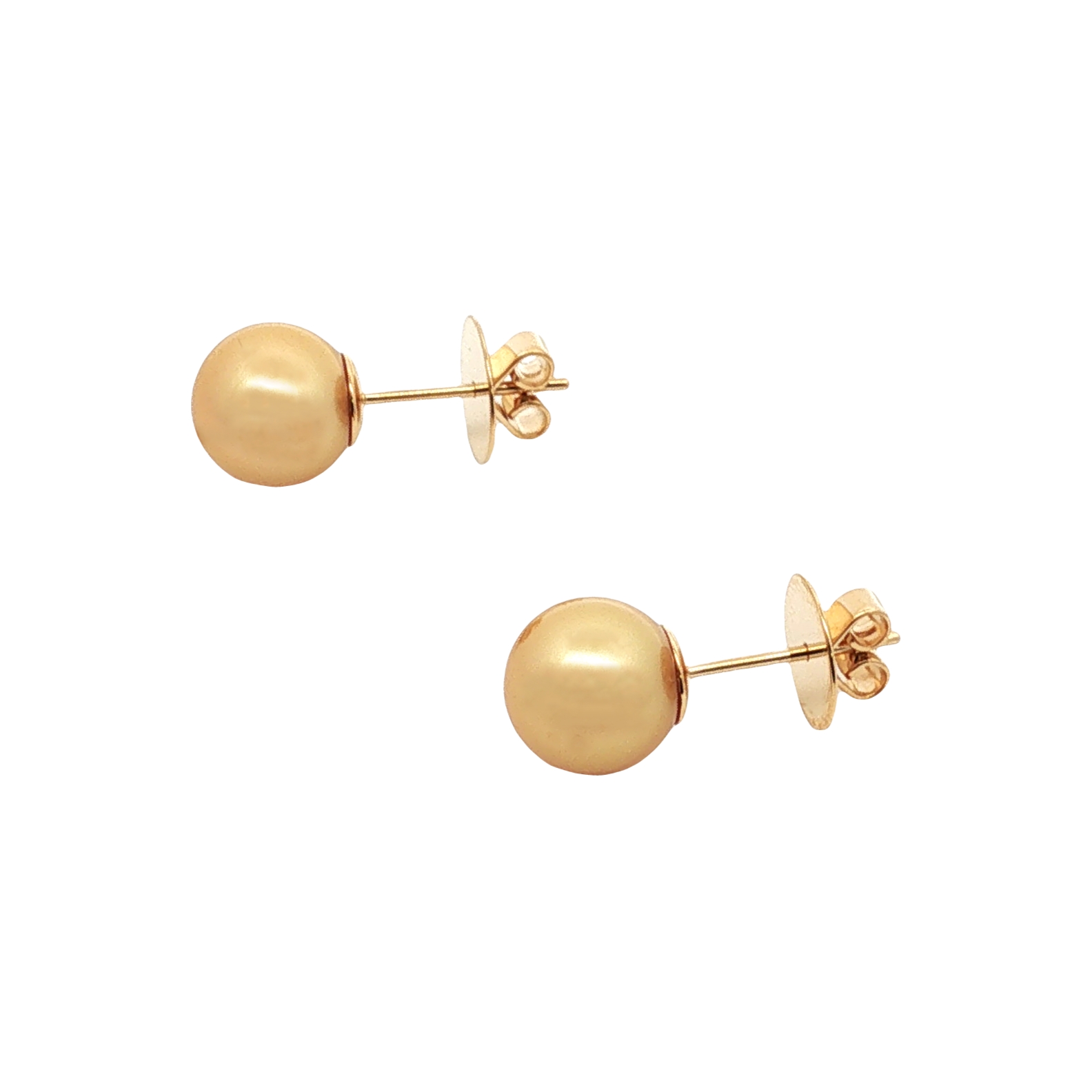 Jewelmer 18K Yellow Gold South Sea Pearl Stud Earrings