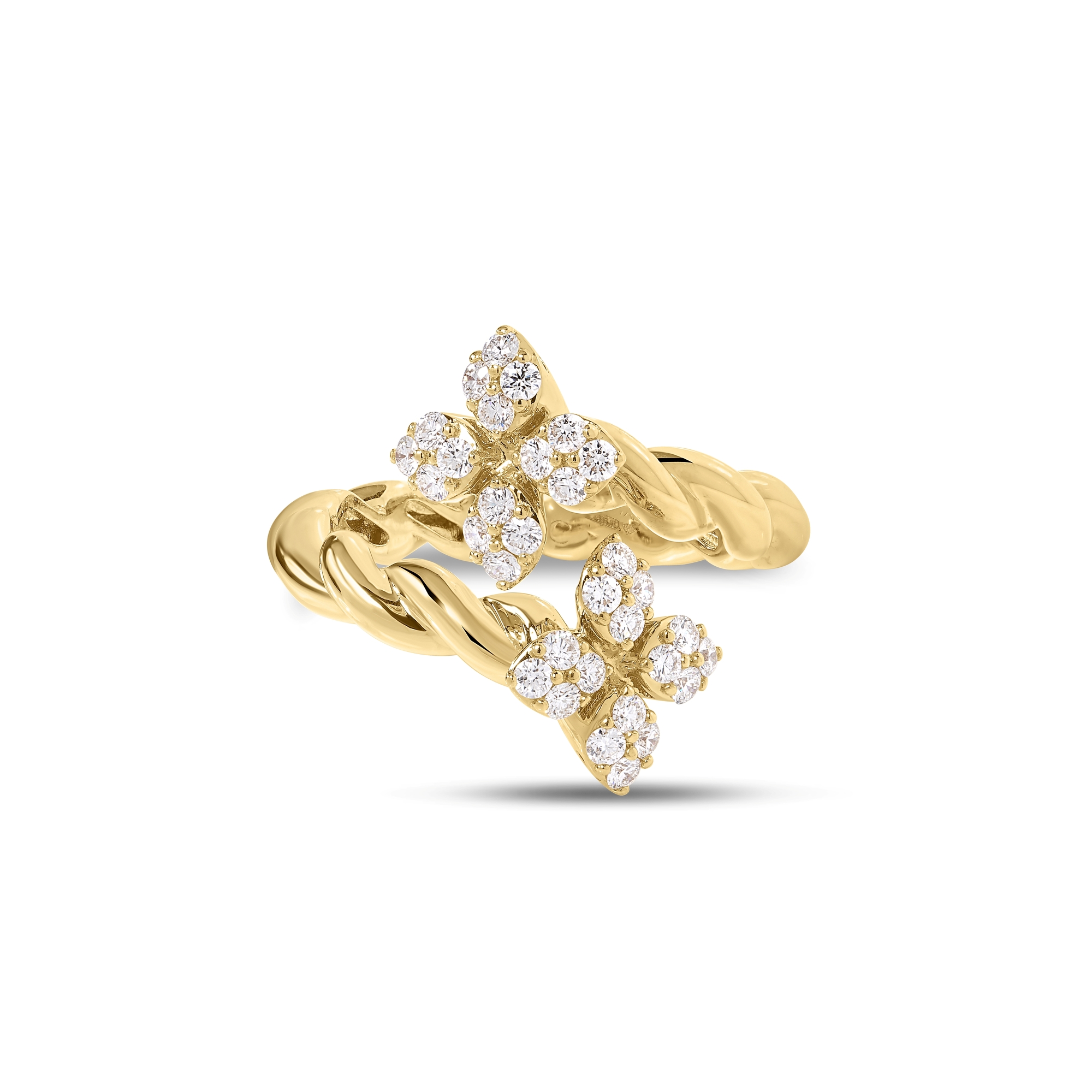 Roberto Coin 18K Yellow Gold Love in Verona Diamond Twist Ring