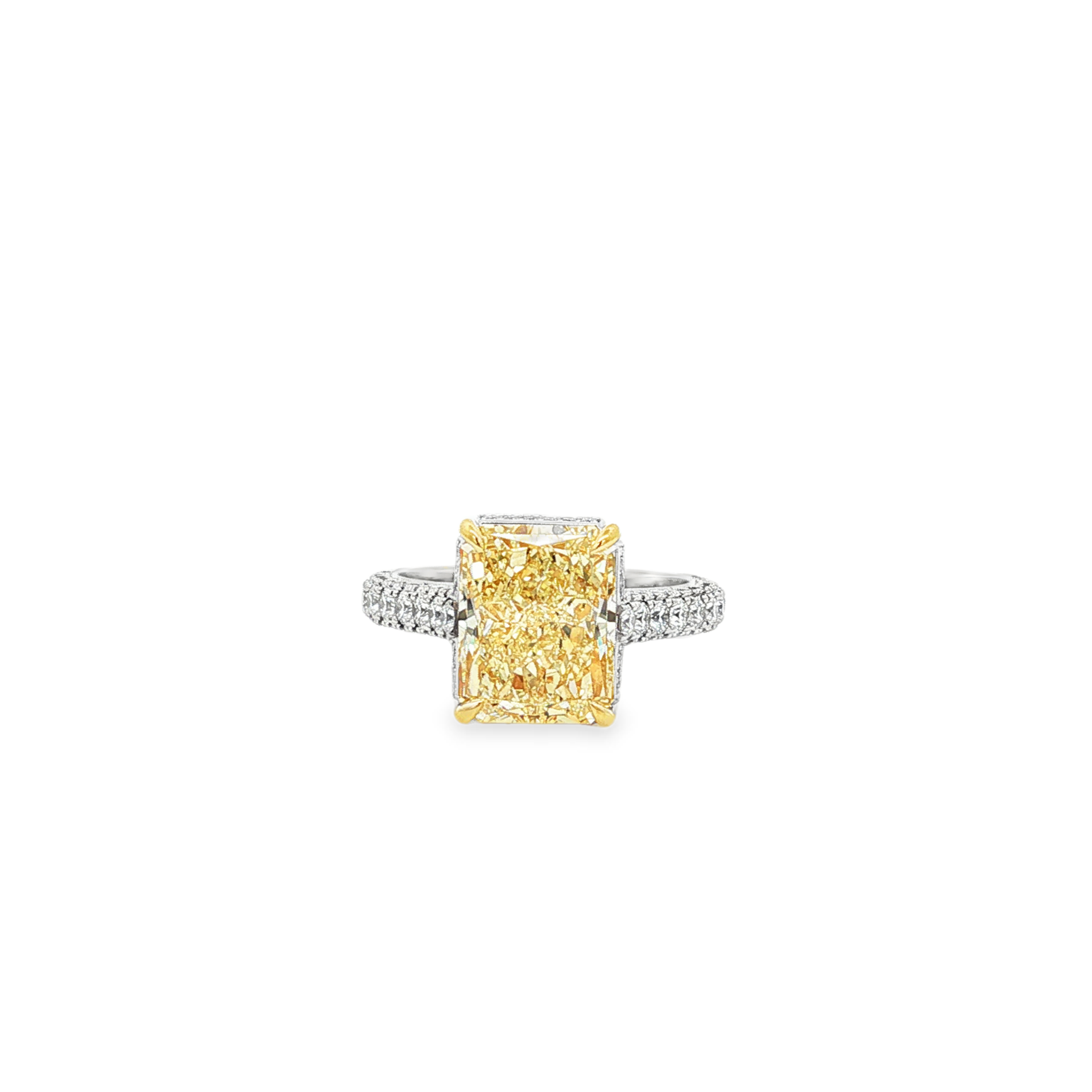 Platinum and 18K Yellow Gold Diamond Engagement Ring - J-226SP/PT18KY15190