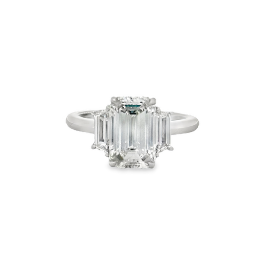 Platinum Diamond Three Stone Ring - JSM123/216481