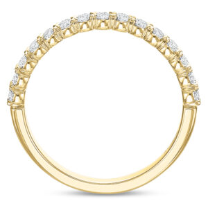 Precision Set 18K Yellow Gold Diamond Band