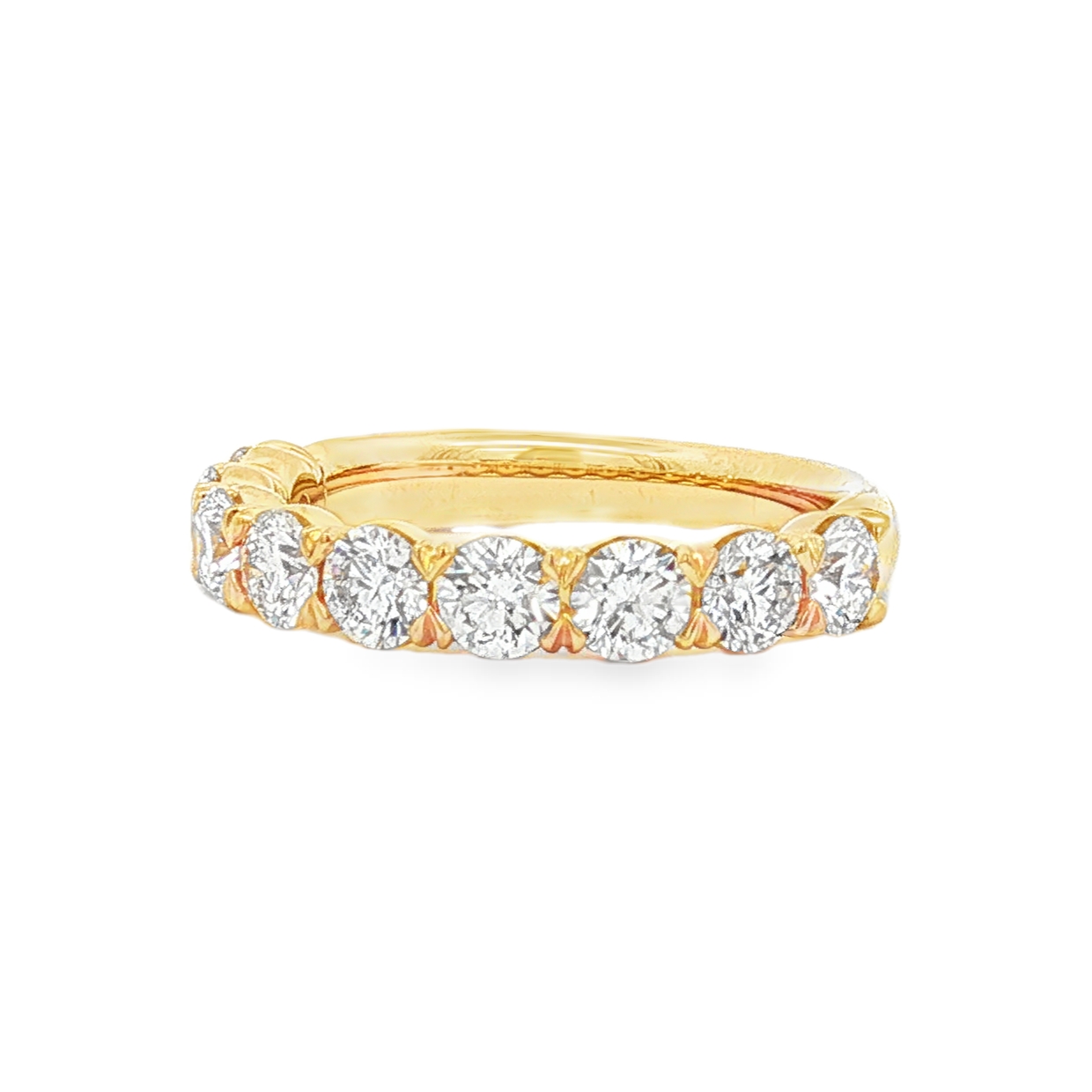 Precision Set 18K Yellow Gold Diamond Band - 175418Y