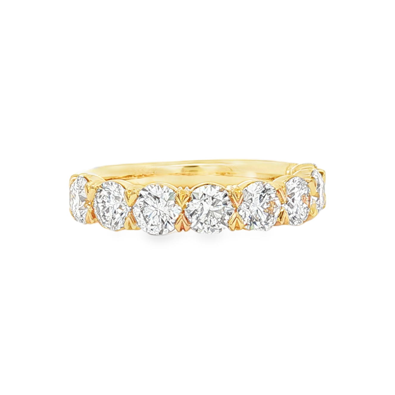 Precision Set 18K Yellow Gold Diamond Band - 175618Y