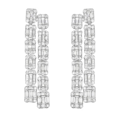 18W 2.52TW GH SI2 RBC BAG DROP EARRINGS - 6062