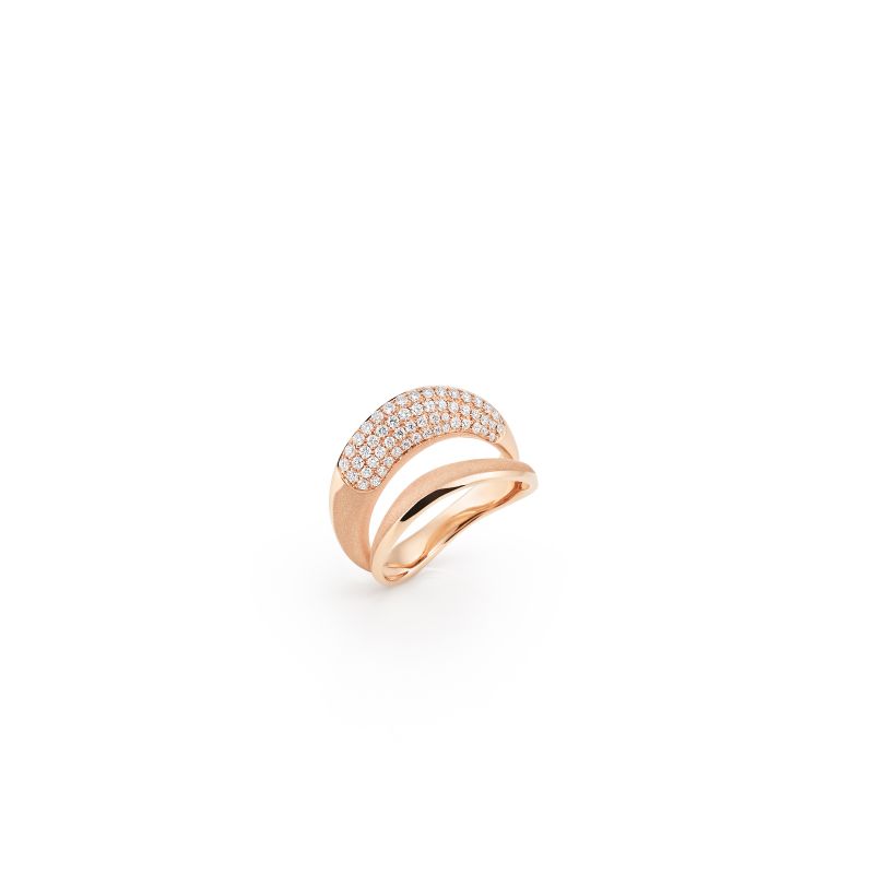 18K PINK CHAMPAGNE GOLD CAMMILLI FIRENZE 0.43 G VS RING - 6136