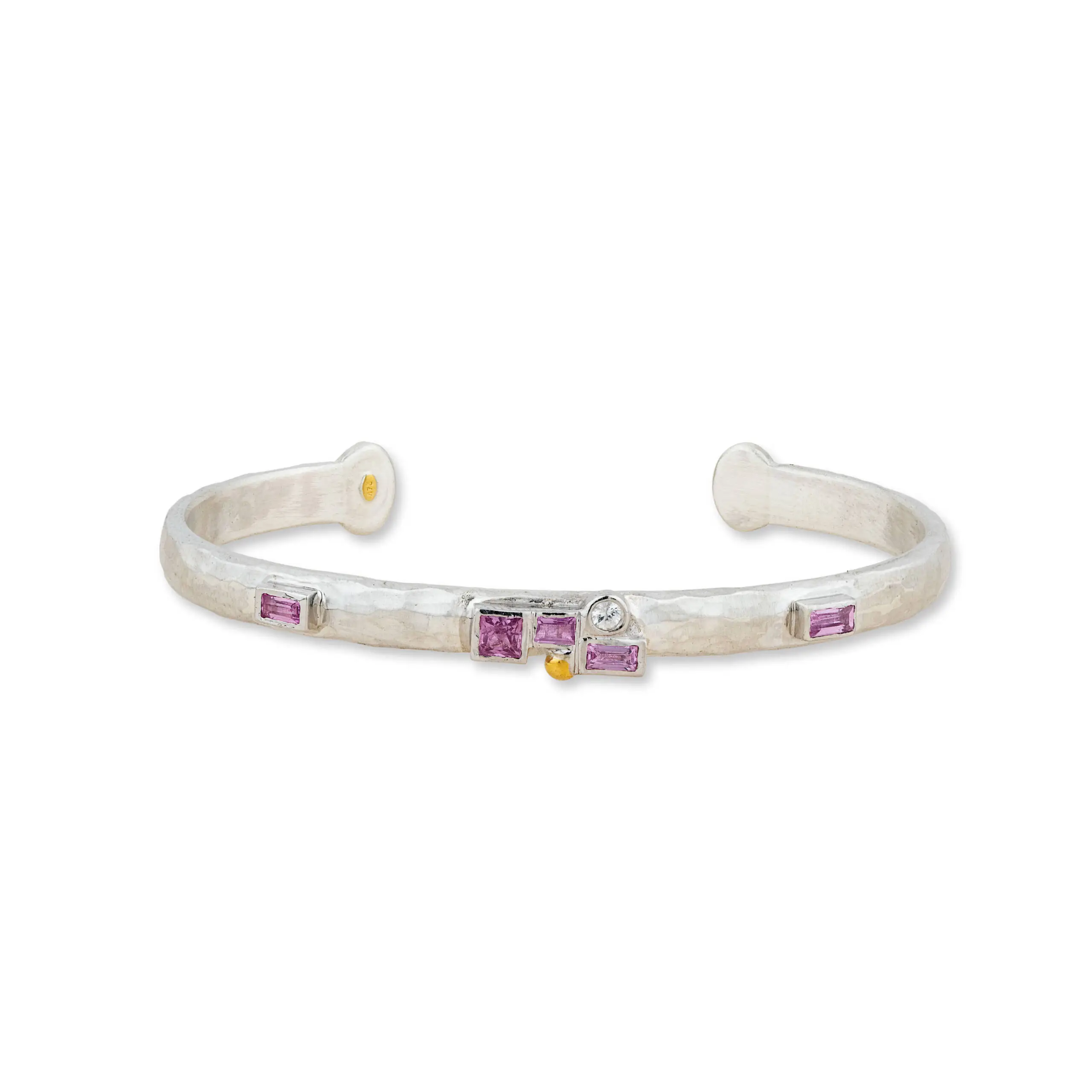 ST24Y L.BEHAR PRISMIC SCATTER BRACELET, PINK & WHITE SAPPHIRE - 6341