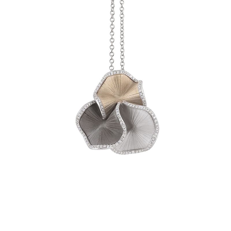 18K TRICOLOR CAMMILLI FIRENZE 0.44 G VS SULTANA PENDANT