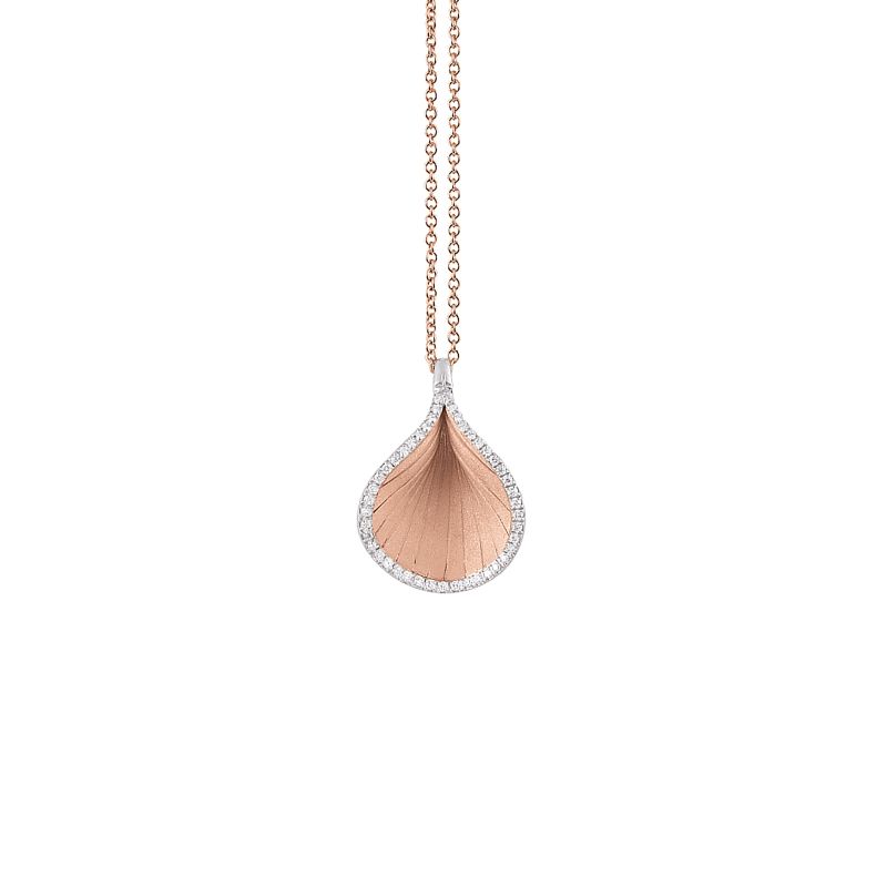 18K PINK CHAMPAGNE CAMMILLI FIRENZE GOCCIA 0.13TW G VS NECKLACE - 6148