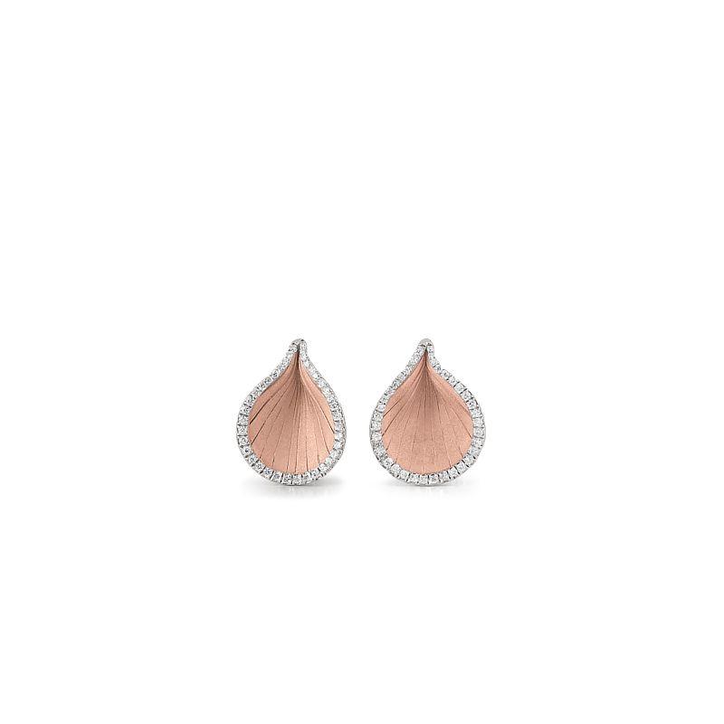 18K PINK CHAMPAGNE GOLD CAMMILLI FIRENZE 0.22TW G VS EARRINGS