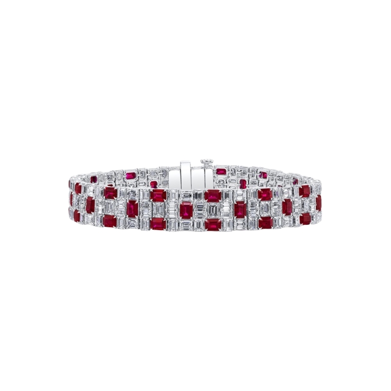 PT 14.49TW GH SI 10.03TW RUBY BRACELET - 6204