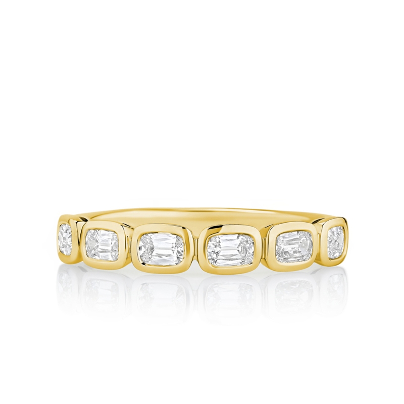18Y H.DAUSSI 1.38TW CUSH F VS BEZEL SET BAND - 6212