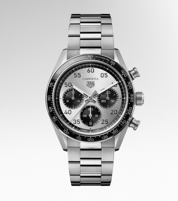 TAG HEUER CARRERA CHRONOGRAPH SPORT 42MM SILVER/BLACK WATCH - 3970