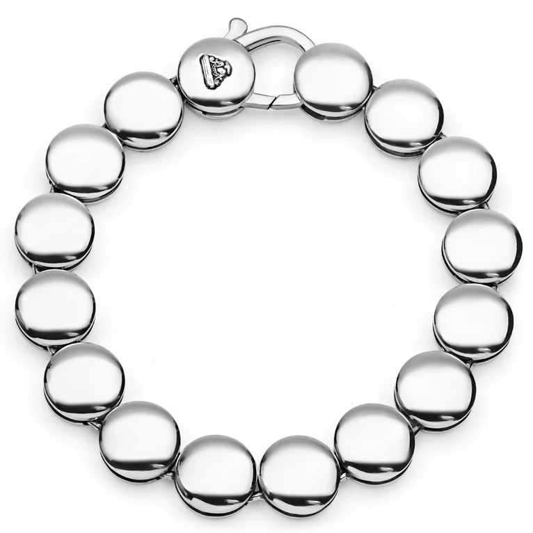 LAGOS Sterling Silver Caviar Bubbly Disc Bracelet - 6391