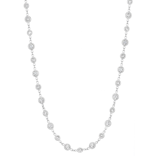 Penny Preville 18K White Gold Classic Diamond Eyeglass Necklace - 6537