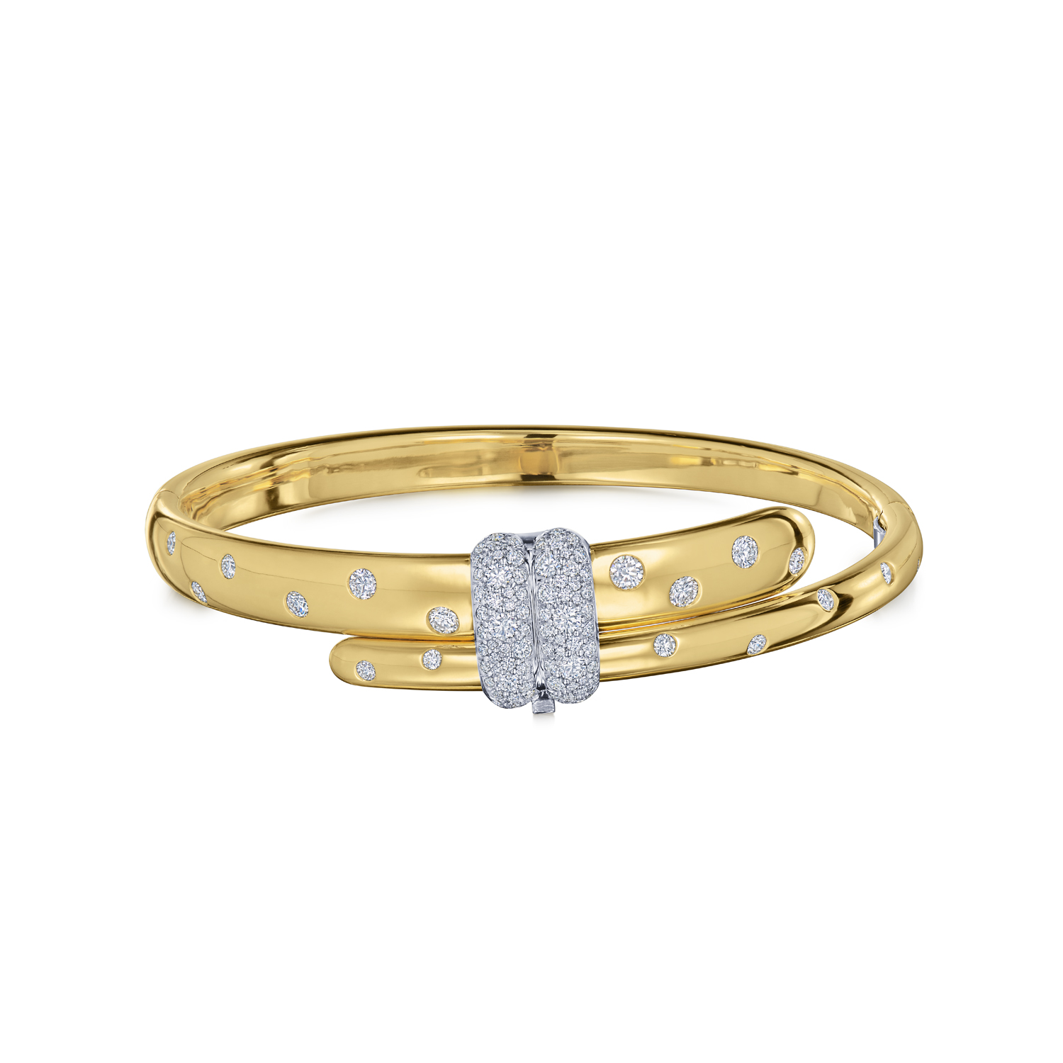 Kwiat 18K Yellow and White Gold Diamond Bracelet - B-19725-0-DIA-18TT