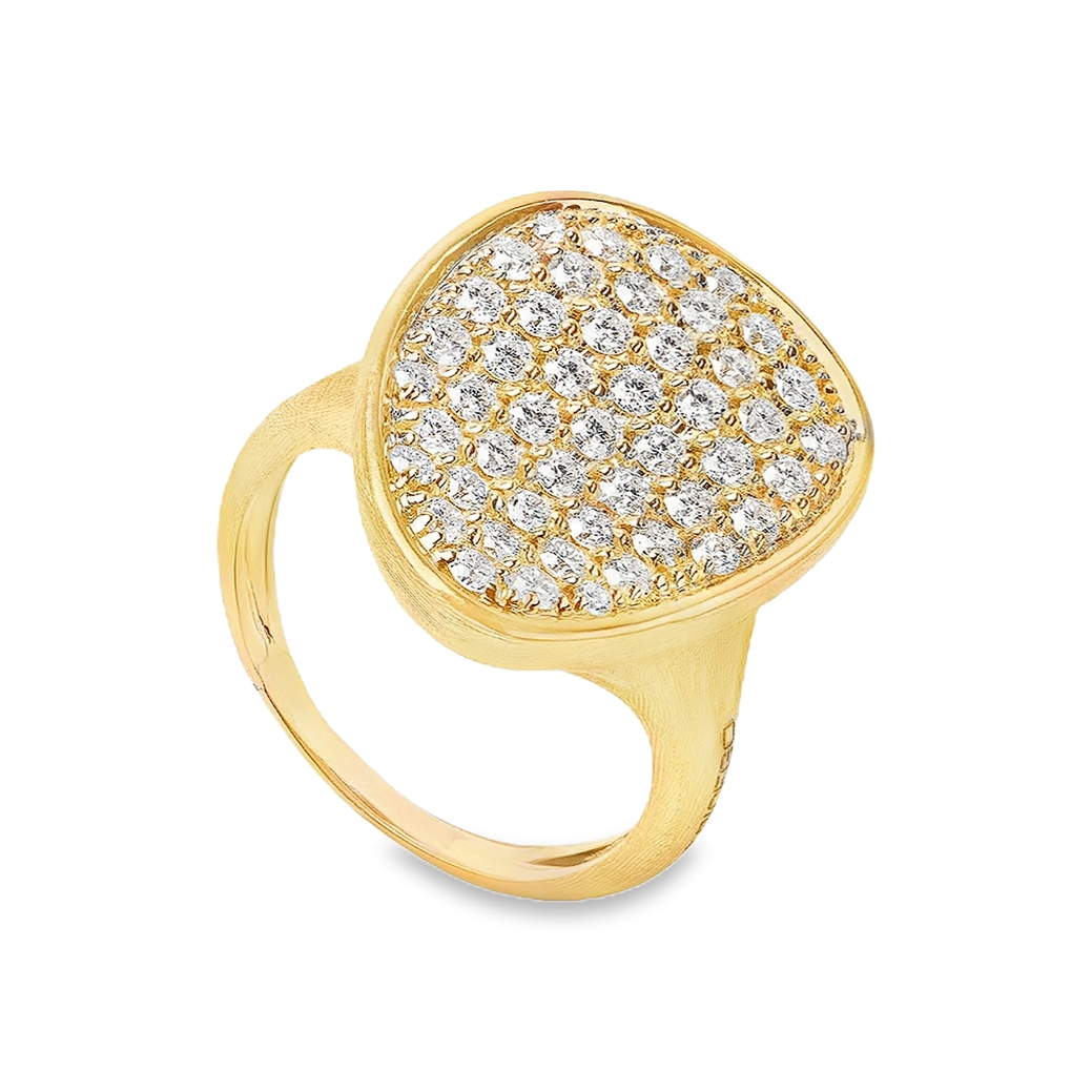 Marco Bicego 18K Yellow and White Gold Lunaria Diamond Ring - AB567_B5_YW_Q6