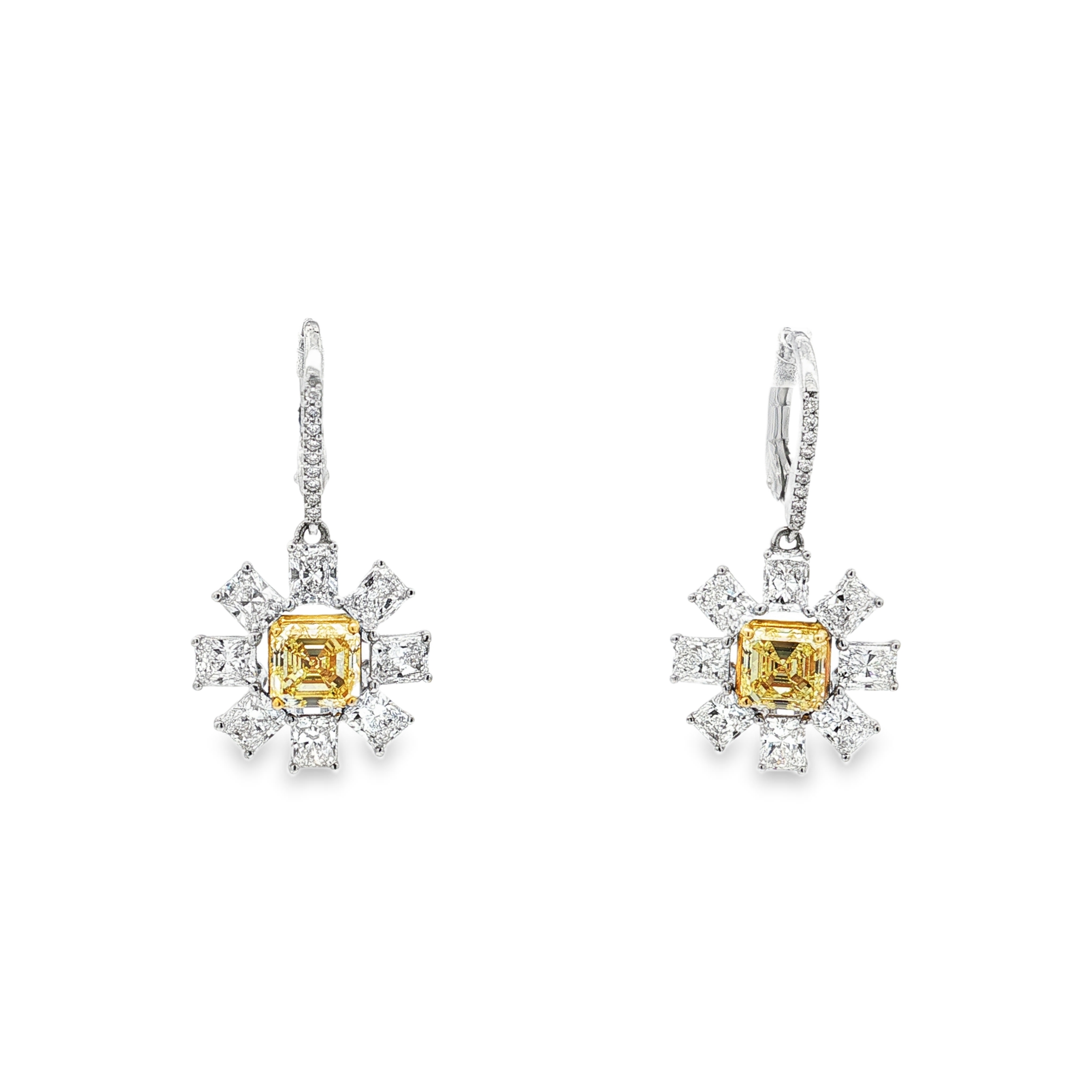 18YW 3.13TW FY VS2 I1 5.16TW G VS DANGLE EARRINGS - 6562
