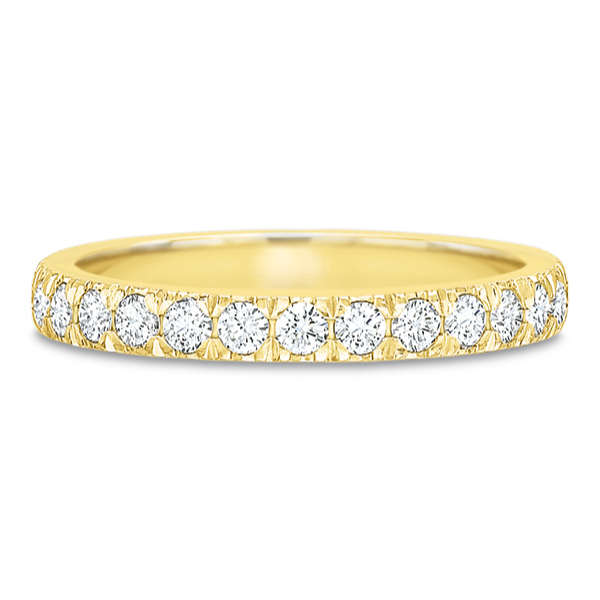 Precision Set 18K Yellow Gold Diamond Band - 6630