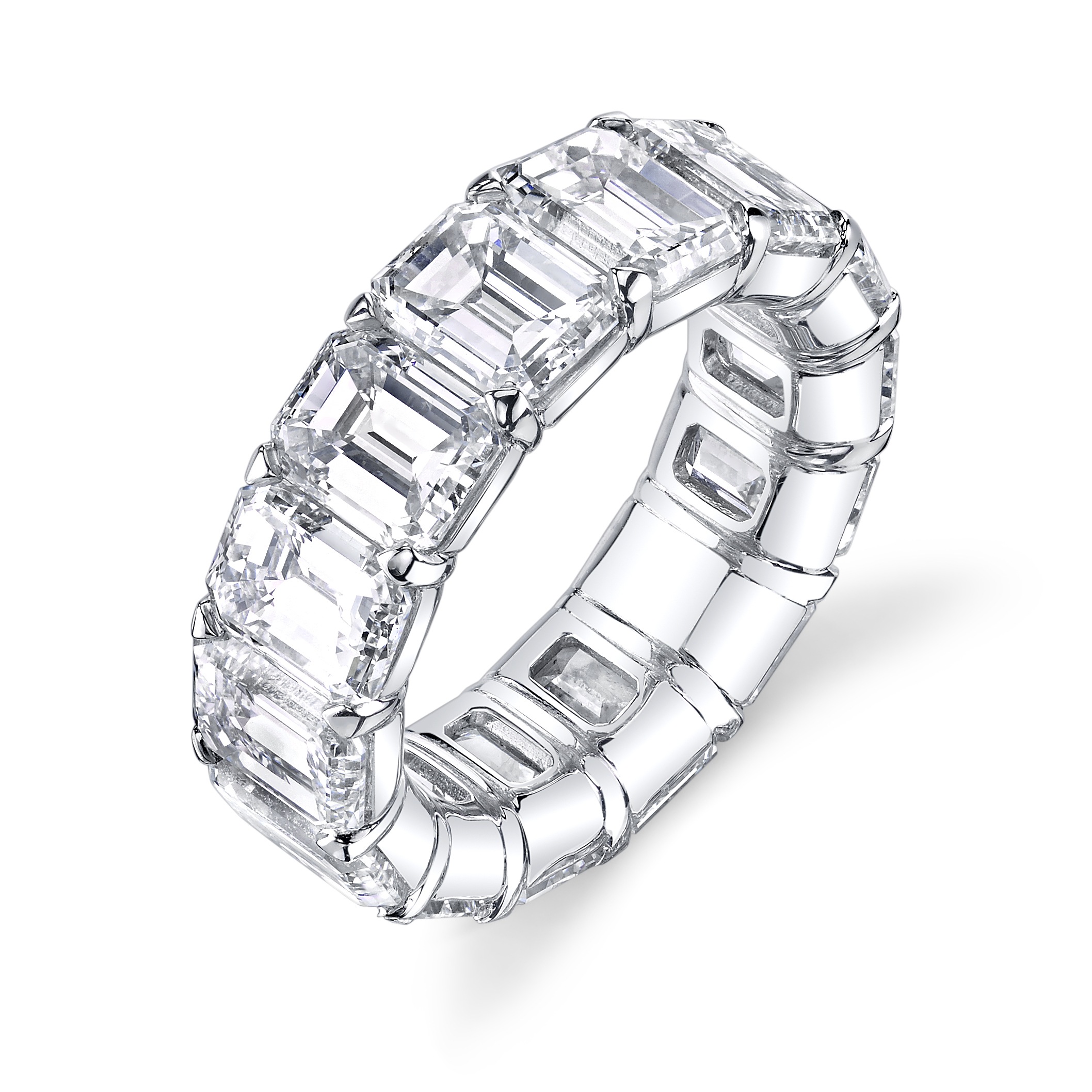 Platinum Diamond Buttercup Eternity Band - F101AP