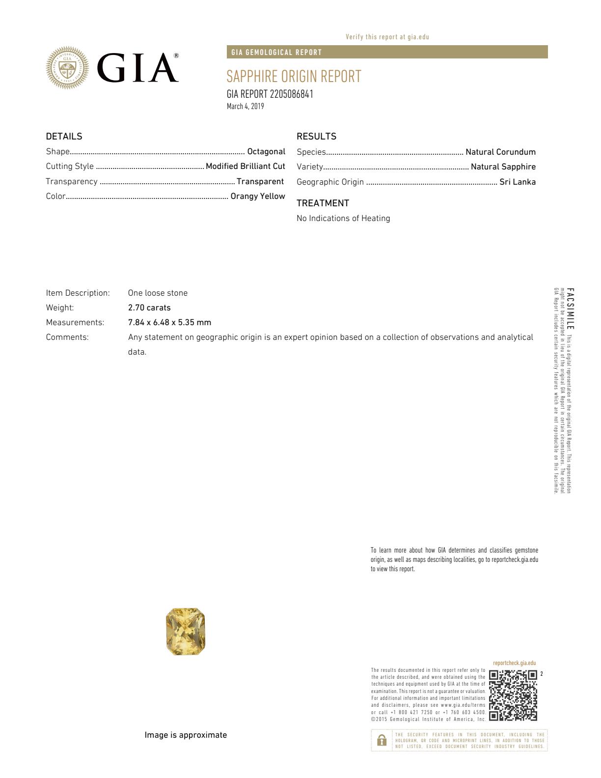 Robert Procop Platinum Sapphire Ring