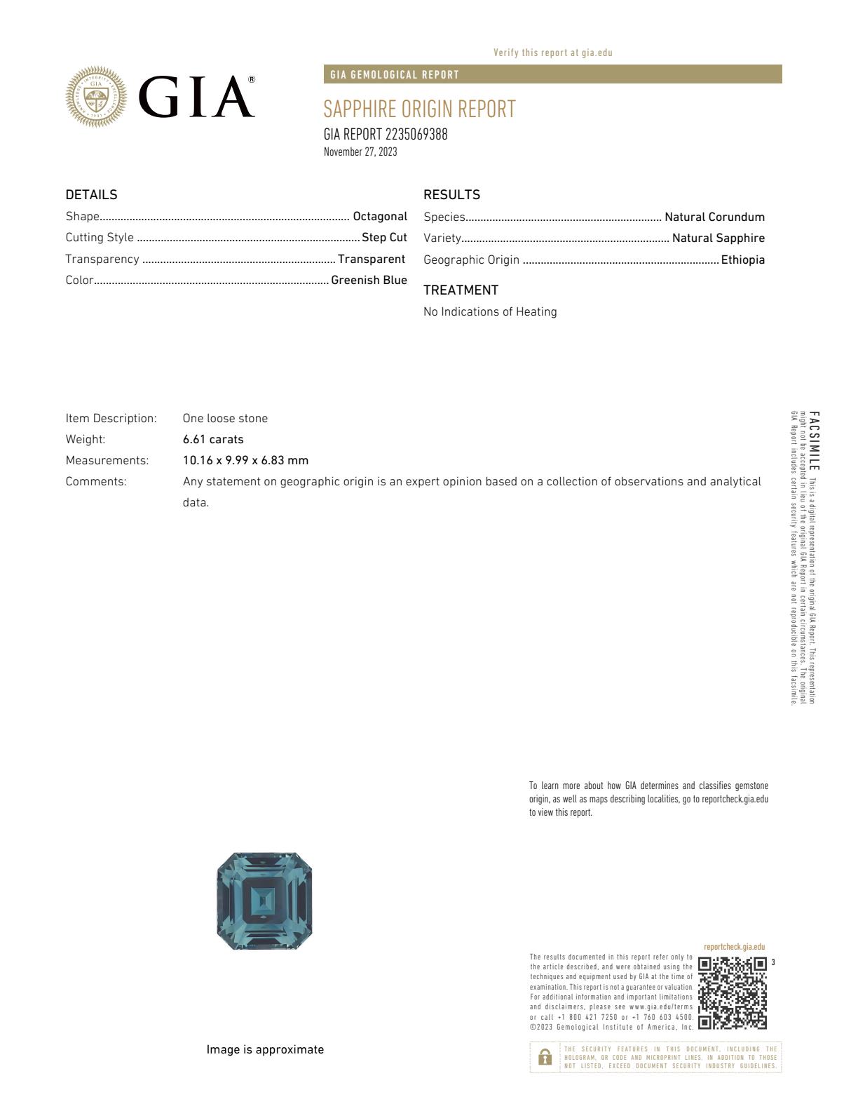 Platinum Sapphire and Diamond Ring