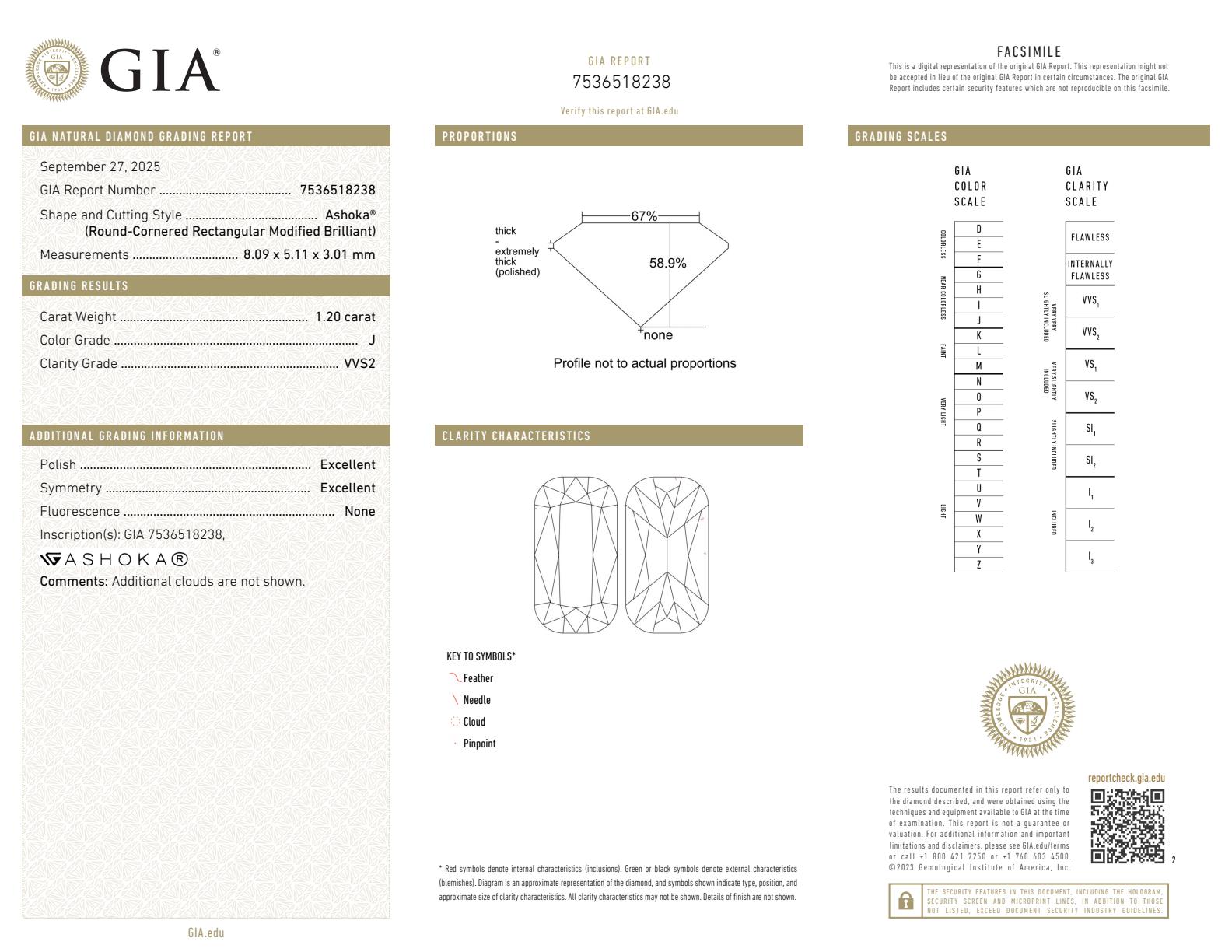 Kwiat 18K Yellow Gold ASHOKA Solitaire Necklace